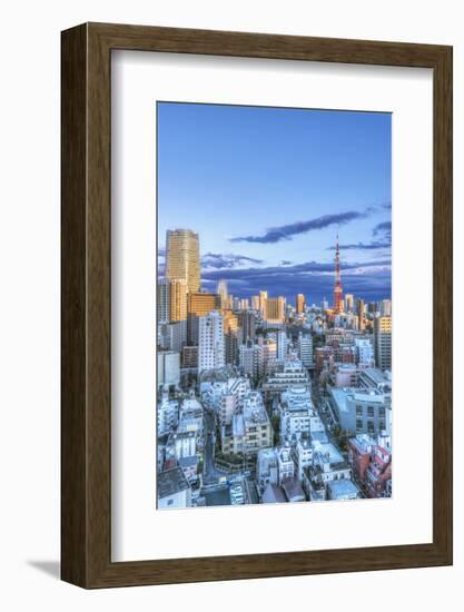 Japan, Tokyo, Roppongi, Sunset Skyline-Rob Tilley-Framed Photographic Print