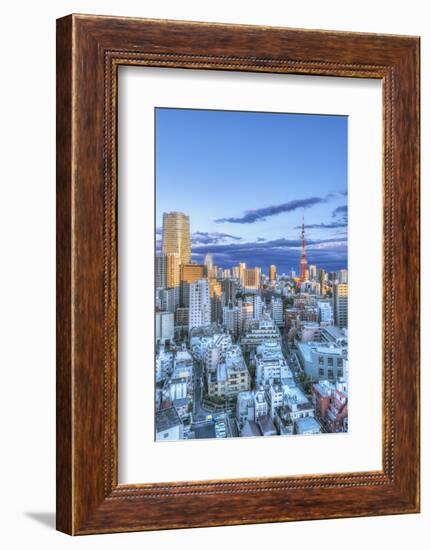 Japan, Tokyo, Roppongi, Sunset Skyline-Rob Tilley-Framed Photographic Print