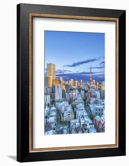 Japan, Tokyo, Roppongi, Sunset Skyline-Rob Tilley-Framed Photographic Print