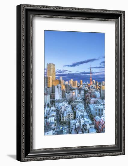 Japan, Tokyo, Roppongi, Sunset Skyline-Rob Tilley-Framed Photographic Print