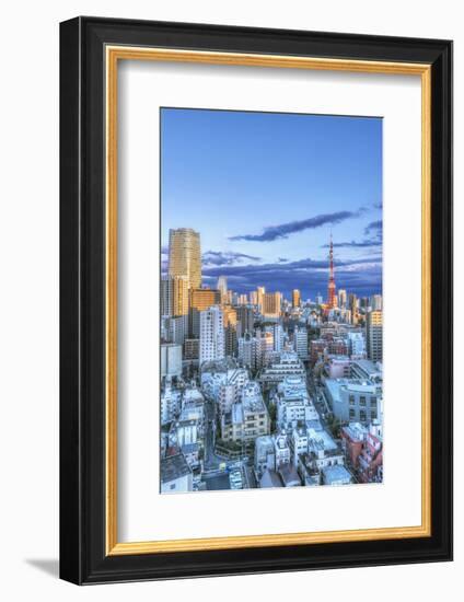 Japan, Tokyo, Roppongi, Sunset Skyline-Rob Tilley-Framed Photographic Print