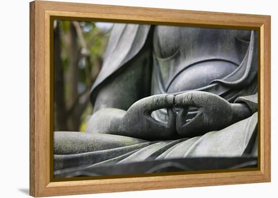 Japan Tokyo Senso-Ji Buddha Hands Close-Up-Nosnibor137-Framed Premier Image Canvas