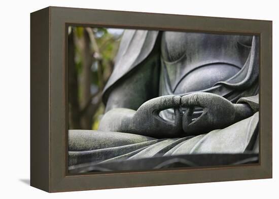 Japan Tokyo Senso-Ji Buddha Hands Close-Up-Nosnibor137-Framed Premier Image Canvas