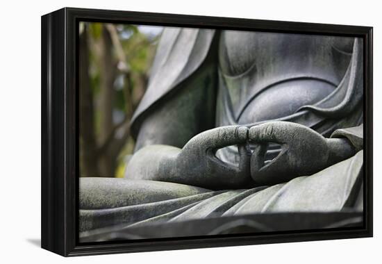 Japan Tokyo Senso-Ji Buddha Hands Close-Up-Nosnibor137-Framed Premier Image Canvas