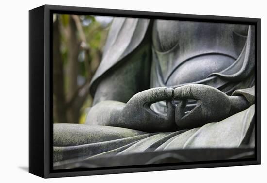 Japan Tokyo Senso-Ji Buddha Hands Close-Up-Nosnibor137-Framed Premier Image Canvas