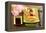 Japan Traditional Food Sushi on Green Plate-egal-Framed Premier Image Canvas