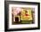 Japan Traditional Food Sushi on Green Plate-egal-Framed Photographic Print