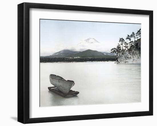 Japan, view of Mount Fuji, Lake Yamanaka-Waldemar Abegg-Framed Giclee Print