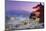 Japan, Yamanashi Prefecture, Fuji-Yoshida, Chureito Pagoda, Mt Fuji and Cherry Blossoms-Michele Falzone-Mounted Photographic Print