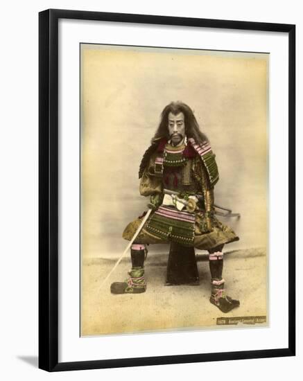 Japanese Actor in the Costume of a Samurai Warrior-null-Framed Photographic Print