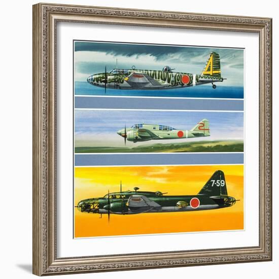 Japanese Aircraft of World War Two-Wilf Hardy-Framed Giclee Print