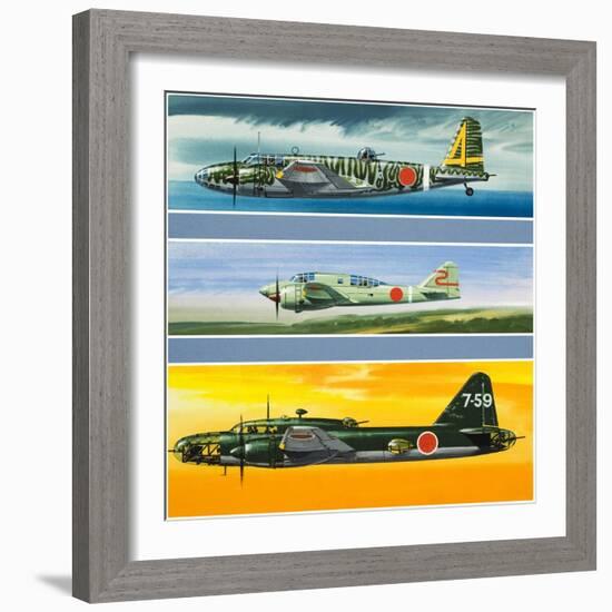 Japanese Aircraft of World War Two-Wilf Hardy-Framed Giclee Print