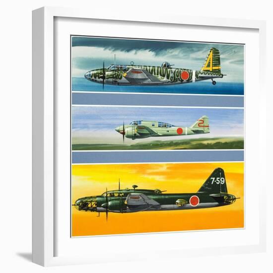 Japanese Aircraft of World War Two-Wilf Hardy-Framed Giclee Print