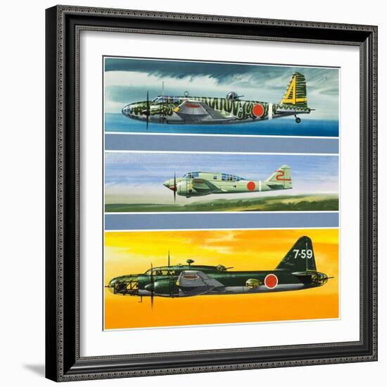 Japanese Aircraft of World War Two-Wilf Hardy-Framed Giclee Print