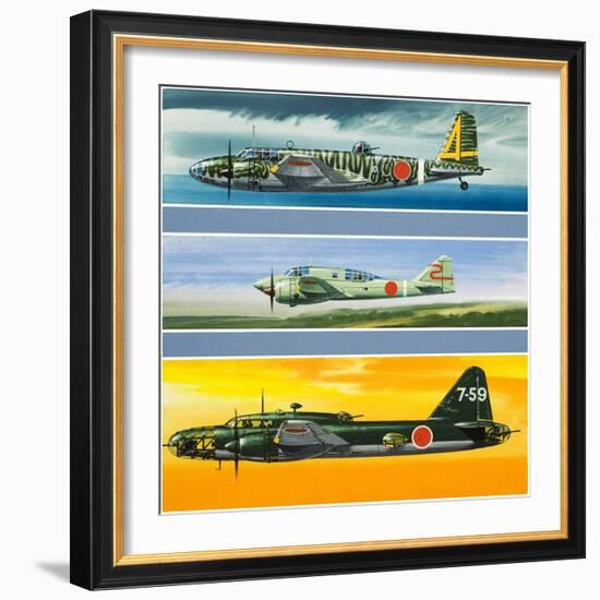 Japanese Aircraft of World War Two-Wilf Hardy-Framed Giclee Print