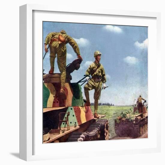 Japanese Army WWII Photo-null-Framed Premium Giclee Print