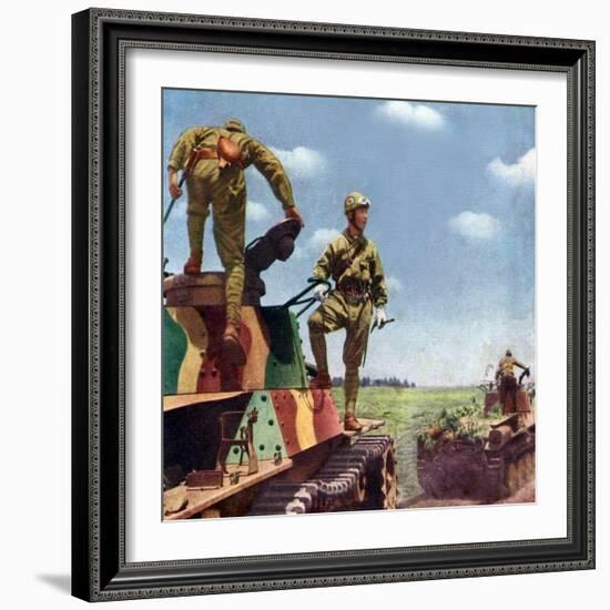 Japanese Army WWII Photo-null-Framed Premium Giclee Print