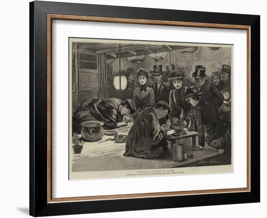 Japanese Artists at Work-Arthur Hopkins-Framed Giclee Print