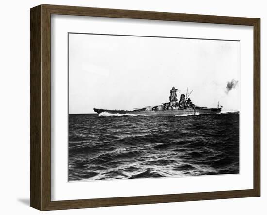 Japanese Battleship Yamato.-null-Framed Photographic Print