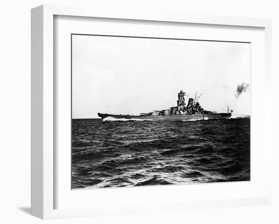 Japanese Battleship Yamato.-null-Framed Photographic Print