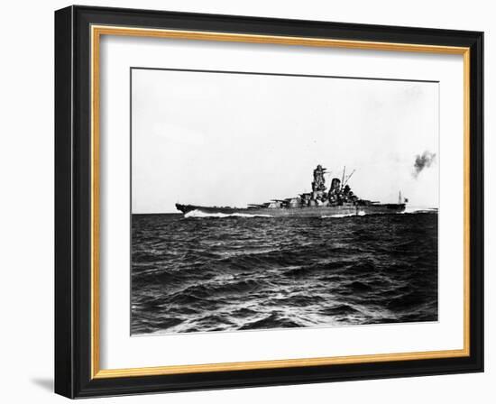 Japanese Battleship Yamato.-null-Framed Photographic Print