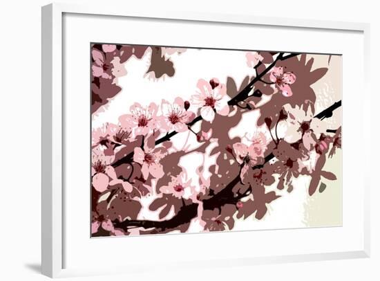 Japanese Blossom-Sarah O'Toole-Framed Giclee Print