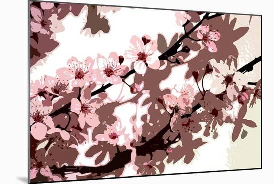 Japanese Blossom-Sarah O'Toole-Mounted Giclee Print