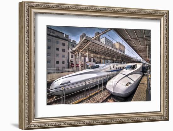 Japanese Bullet Trains-null-Framed Art Print