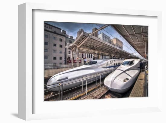 Japanese Bullet Trains-null-Framed Art Print