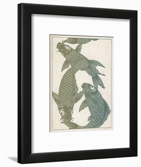 Japanese Carp Twisting Turning and Twining with Wonderful Ease-null-Framed Photographic Print