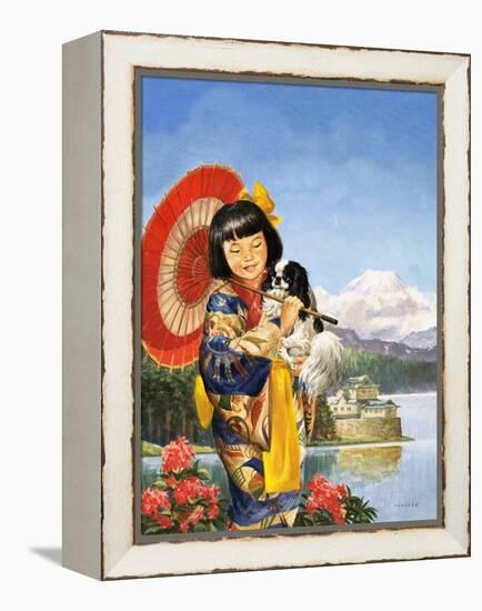 Japanese Chin-Chin-Eric Tansley-Framed Premier Image Canvas