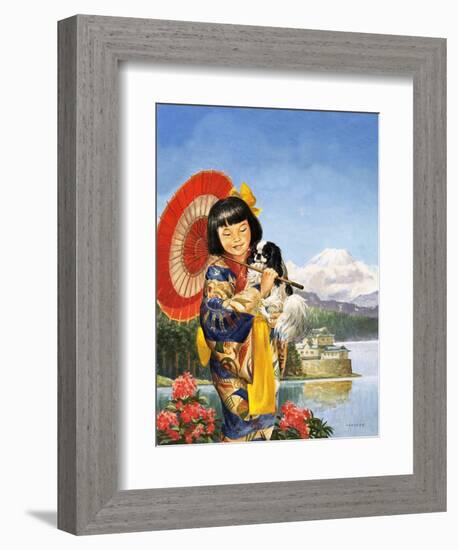 Japanese Chin-Chin-Eric Tansley-Framed Giclee Print