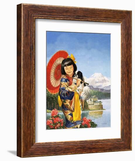 Japanese Chin-Chin-Eric Tansley-Framed Giclee Print