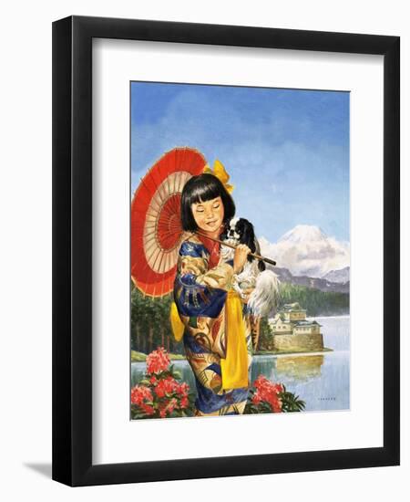 Japanese Chin-Chin-Eric Tansley-Framed Giclee Print