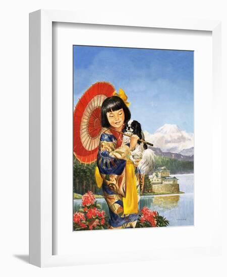 Japanese Chin-Chin-Eric Tansley-Framed Giclee Print