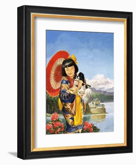 Japanese Chin-Chin-Eric Tansley-Framed Giclee Print