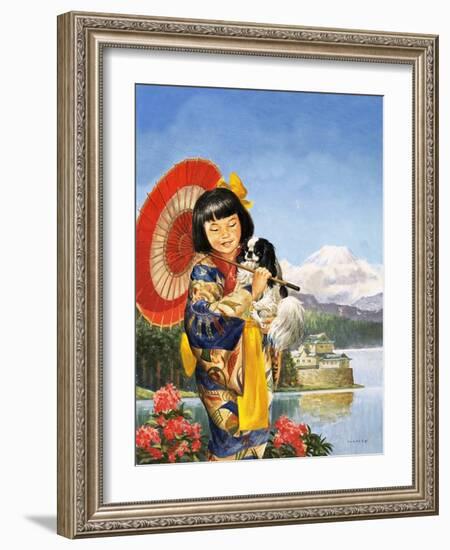 Japanese Chin-Chin-Eric Tansley-Framed Giclee Print