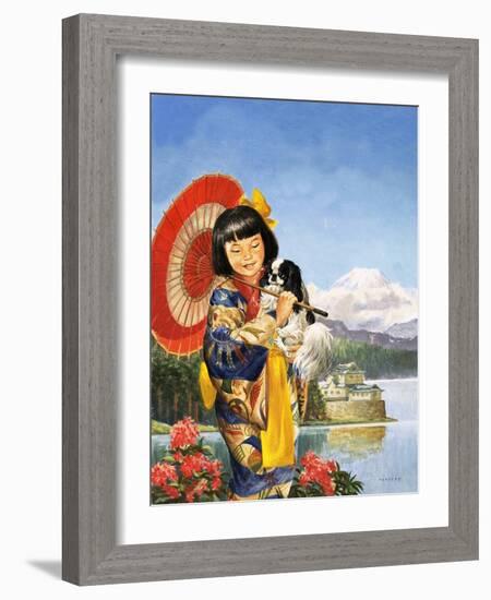 Japanese Chin-Chin-Eric Tansley-Framed Giclee Print