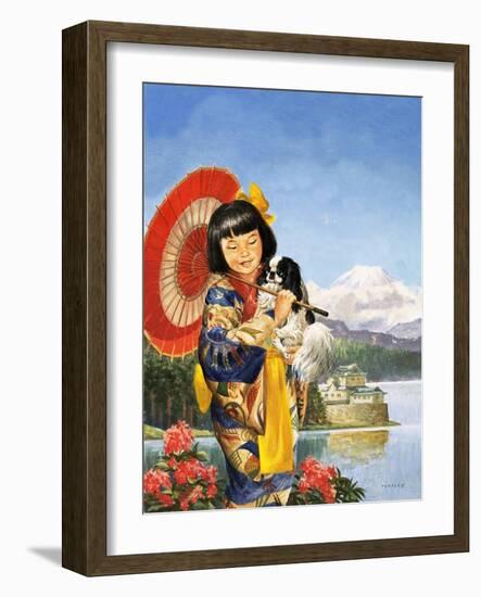 Japanese Chin-Chin-Eric Tansley-Framed Giclee Print