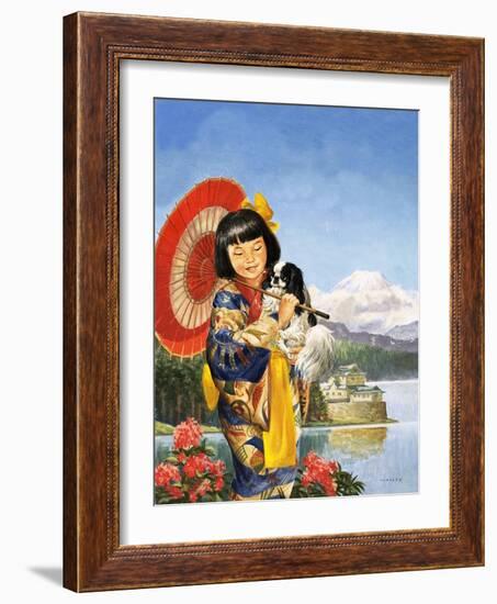 Japanese Chin-Chin-Eric Tansley-Framed Giclee Print