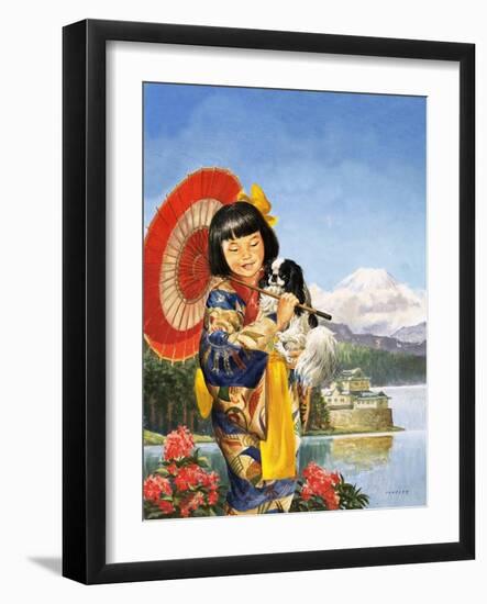 Japanese Chin-Chin-Eric Tansley-Framed Giclee Print