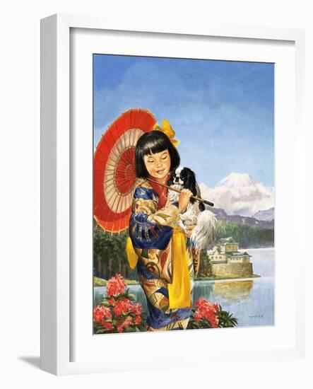 Japanese Chin-Chin-Eric Tansley-Framed Giclee Print