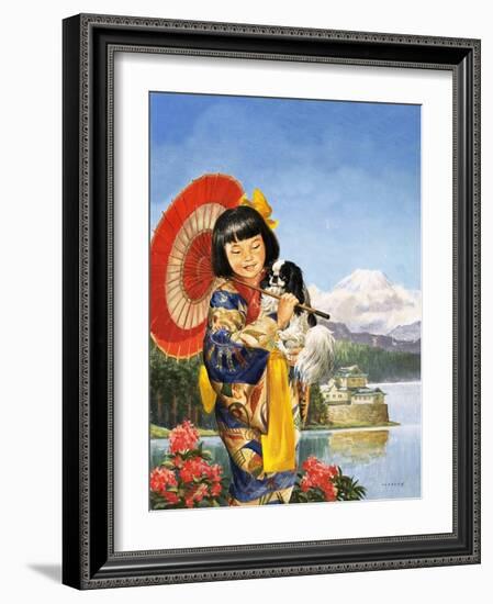 Japanese Chin-Chin-Eric Tansley-Framed Giclee Print