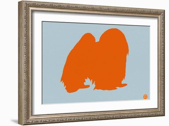 Japanese Chin Orange-NaxArt-Framed Art Print