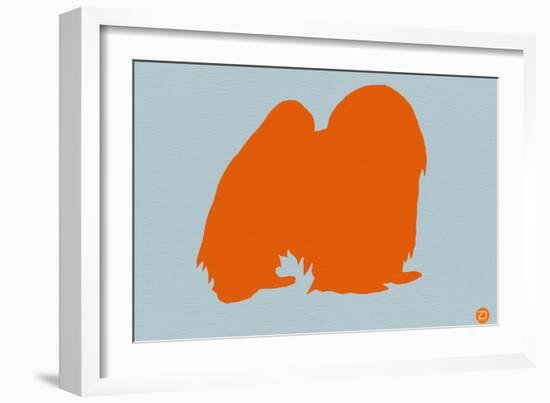 Japanese Chin Orange-NaxArt-Framed Art Print