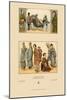 Japanese Civil Costumes and Transportation-Racinet-Mounted Art Print