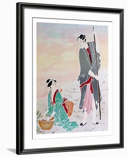 Japanese Couple-Gina Lombardi Bratter-Framed Collectable Print