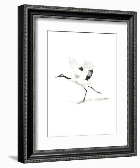 Japanese Cranes III-Naomi McCavitt-Framed Art Print