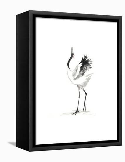 Japanese Cranes IV-Naomi McCavitt-Framed Stretched Canvas