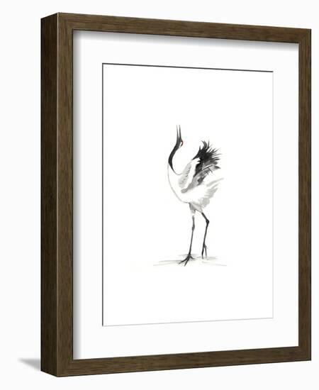 Japanese Cranes IV-Naomi McCavitt-Framed Art Print